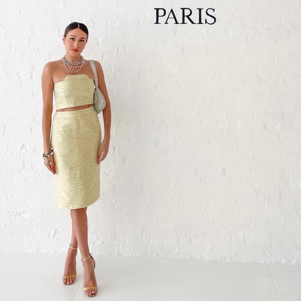 Custom upcycled gold set